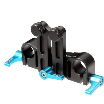 Fotga DP500 III Metal Lens Support 15mm Rail Rod Clamp