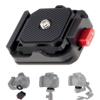 Fotga Arca Swiss Camera Quick Release Plate with 1/4" 3/8" Thread Top Plate + Base Plate for DSLR Mirrorless Camera Tripod Monopod DJI Stabilizer Slider